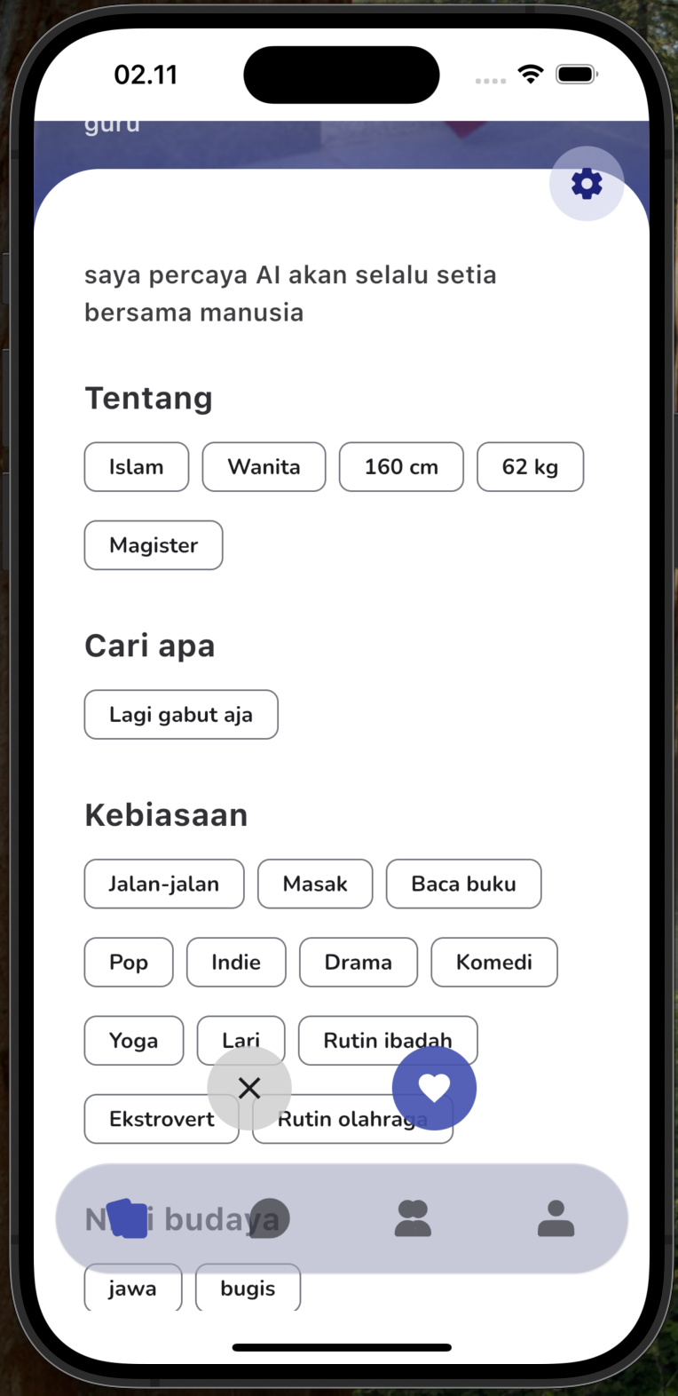 Pratinjau Aplikasi Nyambung - Fitur Chat