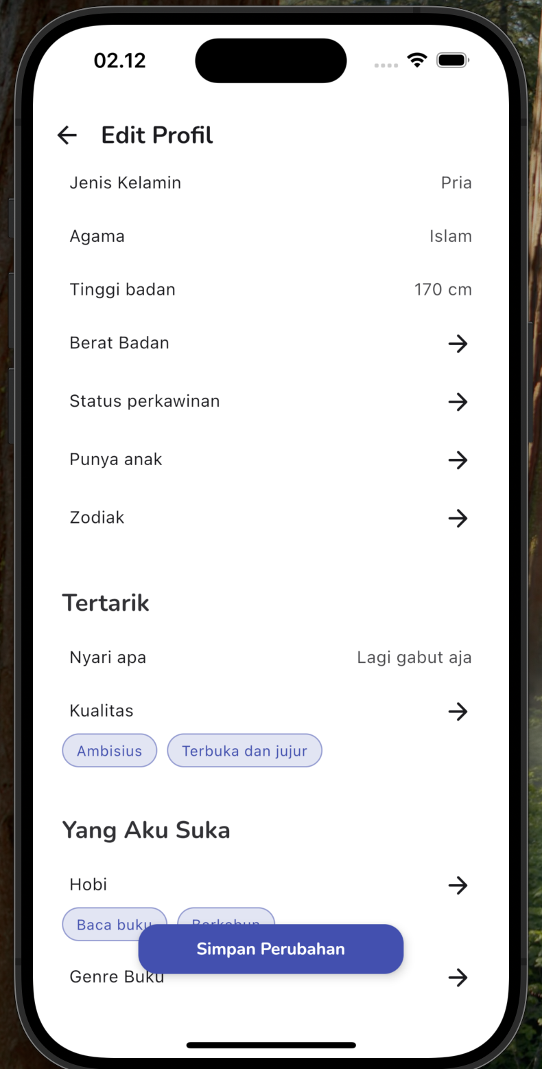 Pratinjau Aplikasi Nyambung - Komunitas